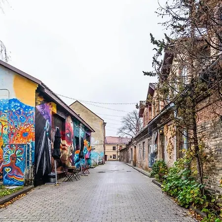 Domillion 1bdr Brand-new Uzupis W Free Parking Apartman Vilnius