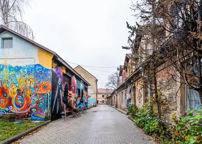 Domillion 1bdr Brand-new Uzupis W Free Parking Apartman Vilnius