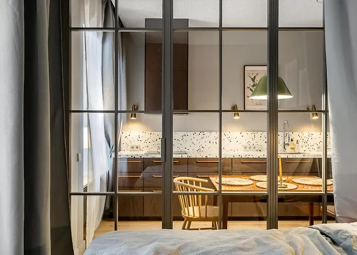 Apartment Domillion 1bdr Brand-new Uzupis W Free Parking Vilnius